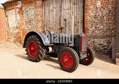 Ein Vintage Case C 1937 Traktor Stockfoto