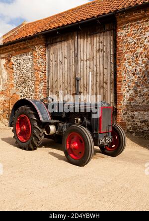 Ein Vintage Case C 1937 Traktor Stockfoto