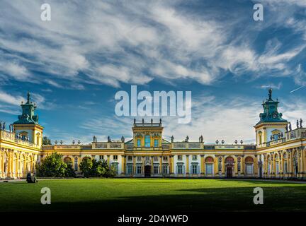 Wilanow Palast in Warschau Polen Stockfoto