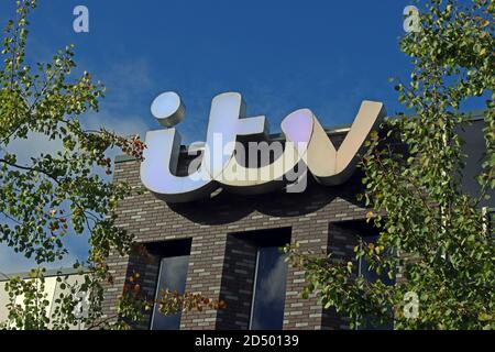 ITV Studio, Salford Quays, Heimstadion der Coronation Street, Trafford Wharf Rd, Trafford Park, Stretford, Manchester, England, Großbritannien, M17 1AB Stockfoto