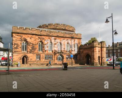 Carlisle Citadel eine ehemalige mittelalterliche Festung an der English Street in Carlisle, Cumbria Turm ist Grade I gelistet Cumbria England UK Stockfoto