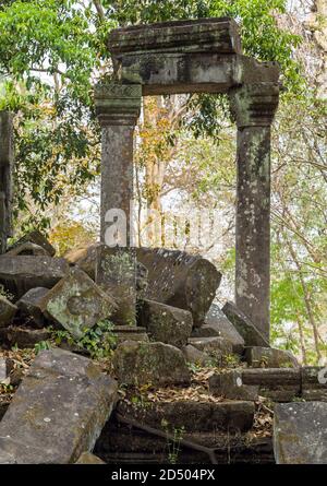 Ruinen von Beng Mealea Tempel, Angkor, Kambodscha Stockfoto