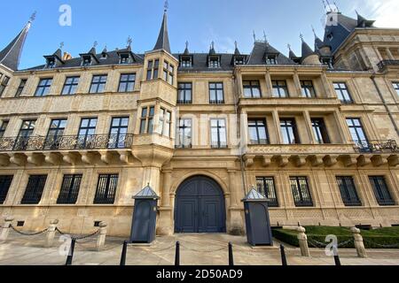 Der Großherzogspalast in Luxemburg-Stadt Stockfoto