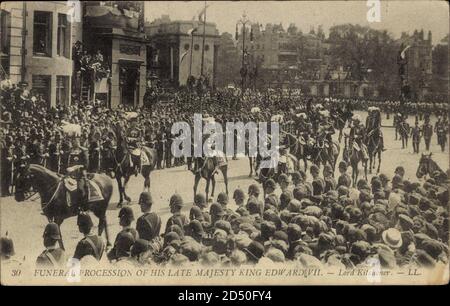 London, Bestattungsprozession seiner verstorbenen Majestät König Edward VII., Lord Kitchener - weltweite Nutzung Stockfoto