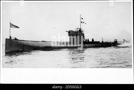 Britisches U Boot, Royal Navy, HMS J 5 - weltweit im Einsatz Stockfoto