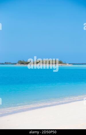 Bahamas, Abaco Islands, Great Abaco, Strand von Treasure Cay Stockfoto