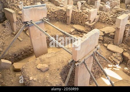 Archäologische Stätte von Gobekli Tepe in Südostanatolien, Türkei Stockfoto