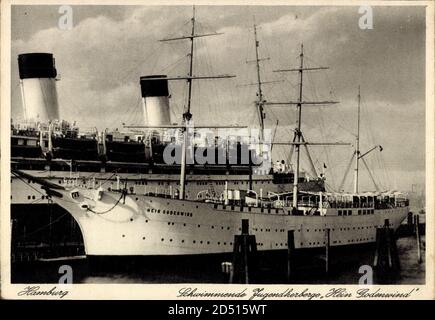 Hamburger Hafen, Schwimmende Jugendherberge Hein Godenwind weltweit im Einsatz Stockfoto