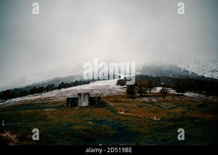 Fantastische Aussicht auf den monte baldo Stockfoto