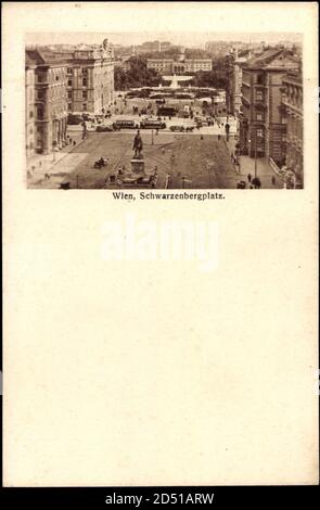 Wien 1, Blick auf den Schwarzenbergplatz, Denkmal weltweit Stockfoto