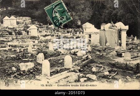 Blida Algerien, vue du Cimetière Arabe Sidi El Kébir weltweit Stockfoto