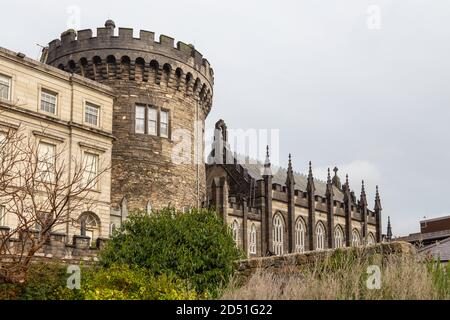 Dublin, Irland - 09. November 2015: Das Revenue Museum in der Chapel Royal, Dublin Castle. Stockfoto