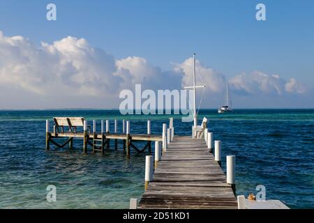 Bahamas, Abaco-Inseln, Mann of war Cay Stockfoto