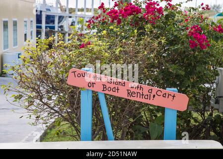 Bahamas, Abaco-Inseln, Mann of war Cay Stockfoto