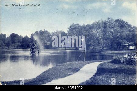 Cleveland Ohio USA, Lake, Wade Park, Promenade - Nutzung weltweit Stockfoto