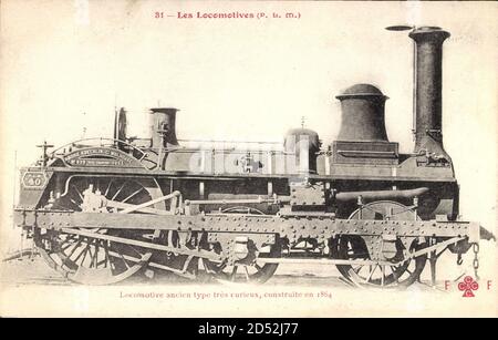 Französische Eisenbahn, Chemin de fer, Locomotive, PLM, 1864 weltweit im Einsatz Stockfoto