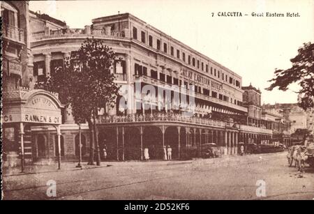 Calcutta Indien, Great Eastern Hotel, Straßenpartie - Nutzung weltweit Stockfoto