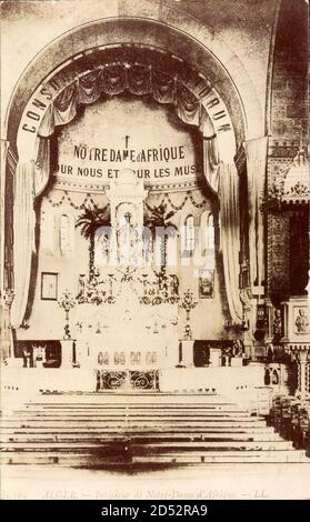 Alger Algerien, Interieur de Notre Dame d'Afrique, Kirche, Innenansicht - weltweite Nutzung Stockfoto