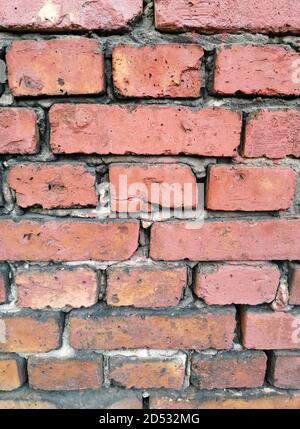 Grunge alte rote Ziegelwand Textur für Ihren Hintergrund Stockfoto