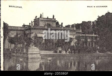 Warszawa Warschau Polen, Palac W Lazienkach, Blick auf einen Palast Stockfoto