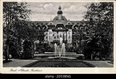 Polanica Zdrój Bad Altheide Schlesien, Blick auf das Kurhaus Stockfoto