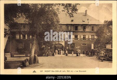 Mont Sainte Odile Bas Rhin, Le Couvent, Abtei – weltweite Nutzung Stockfoto