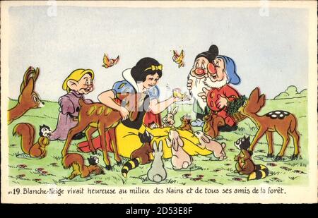 Schneewittchen und die Sieben Zwerge, Blanche Neige, Walt Disney weltweit im Einsatz Stockfoto