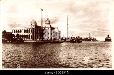 Port Said Ägypten, Büro der Suez Canal Company - weltweite Nutzung Stockfoto