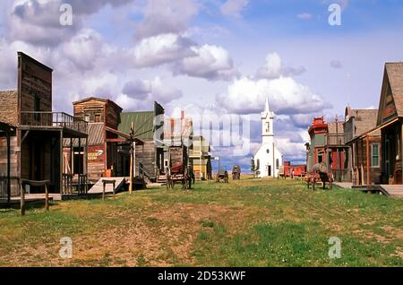 Geisterstadt 1880 im Badlands National Park South Dakota Stockfoto