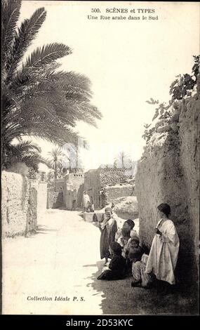 Scenes et Types, Une Rue arabe dans le sud, Collection Idéale P.S. 500. Verwendung weltweit Stockfoto