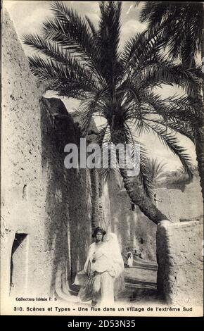 Scenes et Types, Une Rue dans Village de lantreme Sud, Collection Idéale 310 Stockfoto