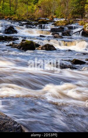 The Falls of Dochart, Killin, Schottland, Großbritannien Stockfoto