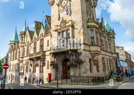 Rathaus City Chambers in Dunfermline Schottland Stockfoto