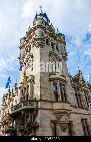 Rathaus City Chambers in Dunfermline Schottland Stockfoto