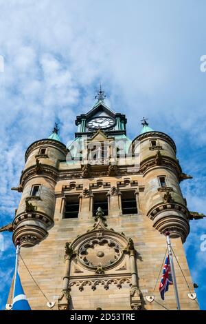 Rathaus City Chambers in Dunfermline Schottland Stockfoto