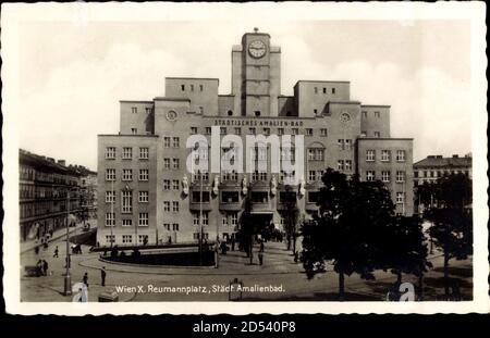 Wien 10. Favoriten Österreich, Reumannplatz, Städtisches Amalienbad weltweit im Einsatz Stockfoto