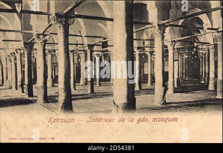 Kairouan Tunesien, Intérieur de la grande Mosquée – weltweite Nutzung Stockfoto