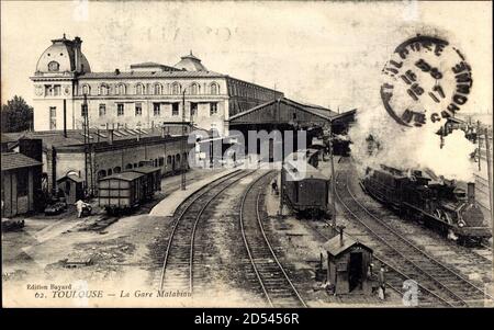 Toulouse Haute Garonne, La Gare Matabiau, Bahnhof, Dampflokomotiven – weltweite Nutzung Stockfoto