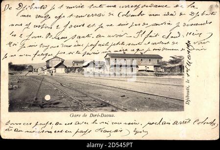 Diré Daoua Dire Dawa Äthiopien, Gare, Bahnhof, Gleisseite Stockfoto