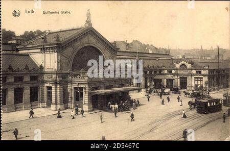 Luik Liège Lüttich Wallonien, vue générale de la Gare des Guillemins, Bahnhof - weltweite Nutzung Stockfoto