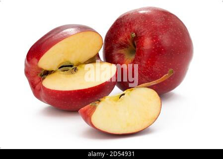 zwei rote Äpfel Stockfoto
