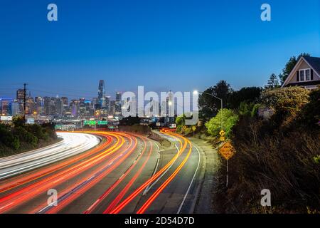 Leichte Wanderwege entlang des Highway 101 Stockfoto