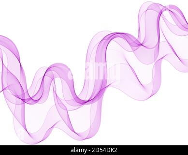 Abstrakte lila Wellen - Datenflusskonzept. Vektorgrafik Stock Vektor