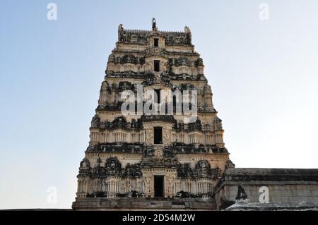 Sri Virupaksha Tempel in Hampi Indien Stockfoto