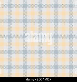 Tartan Vektor Nahtlose Muster, Dunkelblau Und Hellgelb Stock Vektor