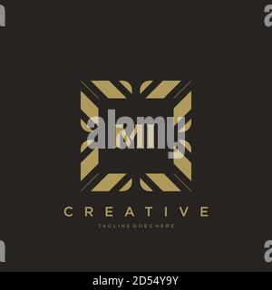 Anfangsbuchstabe Luxus Ornament Monogramm Logo Vorlage Vektor Stock Vektor