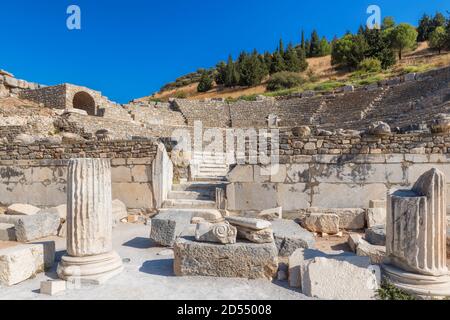 Amphitheater (Kolosseum) in der antiken Stadt Ephesus Stockfoto