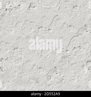 Nahtlose weiß lackierte Betonwand Textur. 4K Stockfoto
