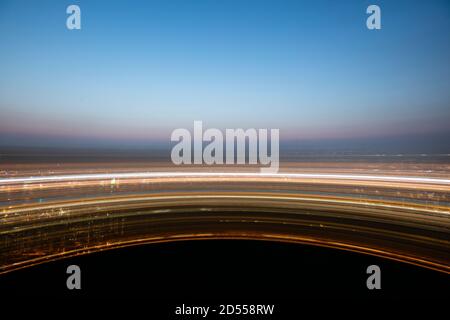 Blick über die Skyline von Hongkong vom Jardines Lookout, in der Nähe von Mt Butler auf Hong Kong Island. Stockfoto