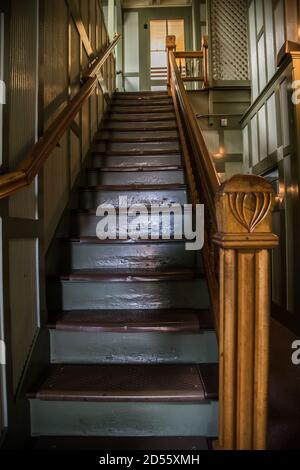 Innenaufnahmen des Winchester Mystery House in San Jose Kalifornien Stockfoto